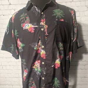 Mens On The Byas Hawaiian, Palm Tree, Floral